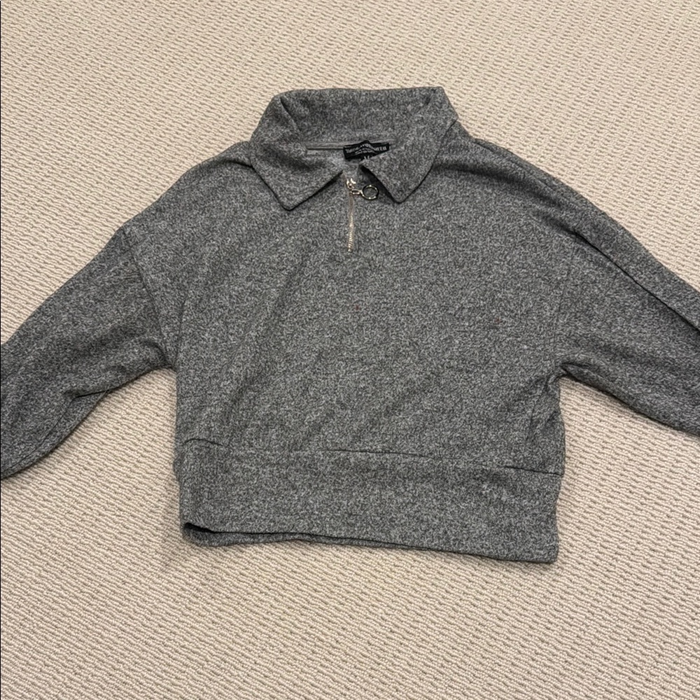 Heather Gray Women's Turtleneck Sweater